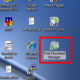 FDM icon on desktop