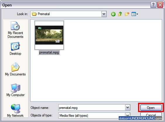 Media Player Classic Open File