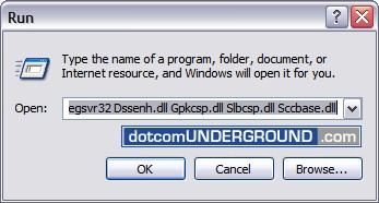 MSN Error Code 8100030d Fix - regsvr32 Dssenh.dll Gpkcsp.dll Slbcsp.dll Sccbase.dll