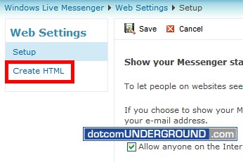 Web MSN - Create HTML