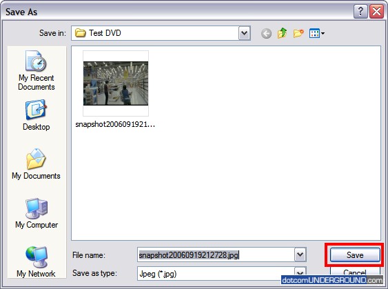 DVD Save Image