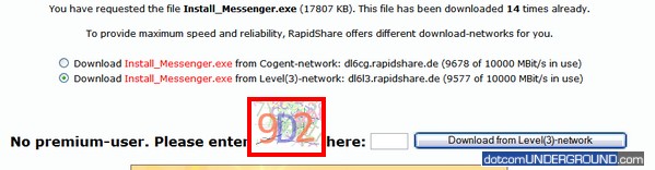 RapidShare.de Code