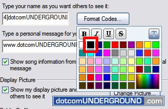 Windows Live Messenger - Background Color