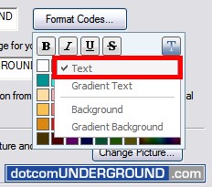 Windows Live Messenger - Text Color Mode