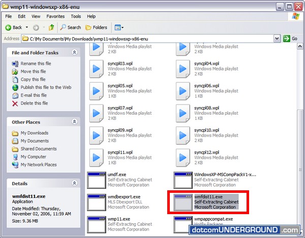 Windows Media Player 11 - wmfdist11.exe