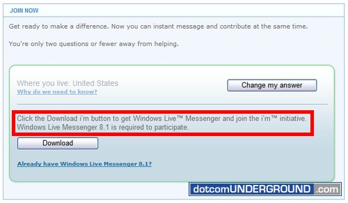 msn iâ€™m - windows live messenger 8.1 required