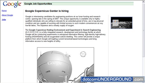 Google Lunar Jobs