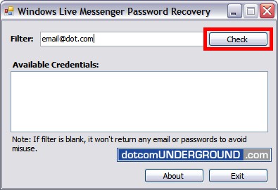 Hack MSN Messenger Password