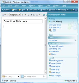 Windows Live Writer 2008