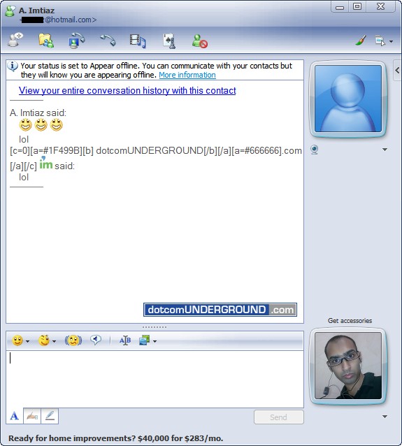 Windows Live Messenger 9.0 Beta - Conversation Window