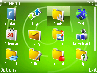 Windows Mobile 6 Theme for Symbian S60 - WM6 HTC Green Theme