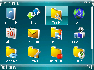 Windows Mobile 6 Theme for Symbian S60 - WM6 Blue Theme