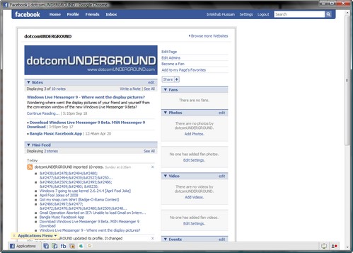 dotcomUNDERGROUND on Facebook