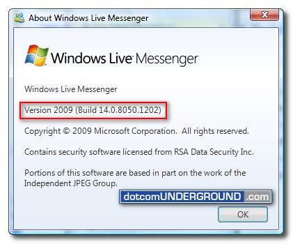 Windows Live Messenger 2009 Final build 14.0.8050.1202