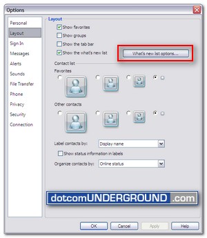 MSN Messenger 2009 - Whats New Options