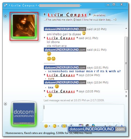 MSN Messenger Display Picture