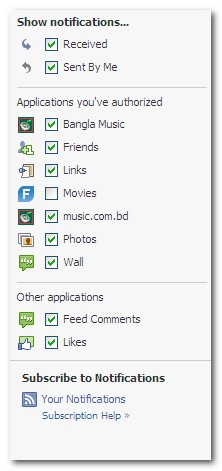 Control Facebook Notifications