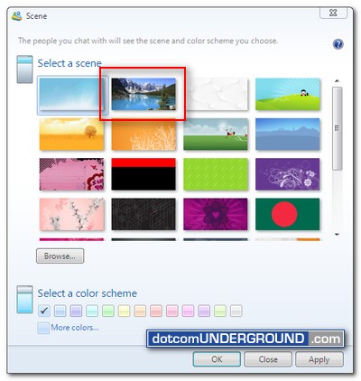 Windows Experience Pack - Windows Live Messenger Scene